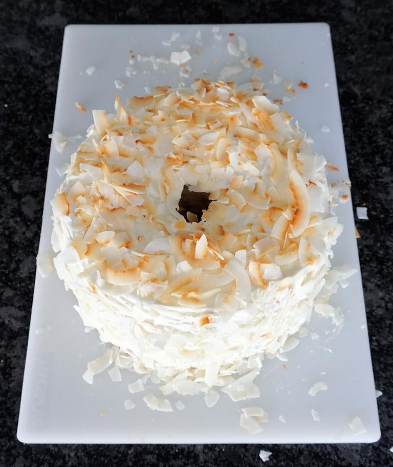 Coconut Angel Food Cake Recipe Cuisine Fiend